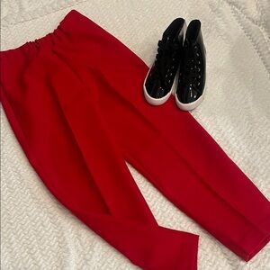 Red Pants handmade fit medium like new